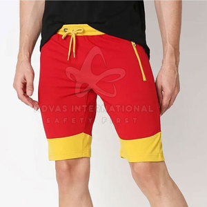 Short de gymnastique 100% coton avec logo personnalisé séchage rapide et design décontracté élégant élastique taille moyenne motif solide prix bas - Product Image 1