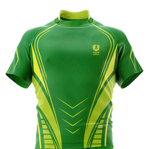 Maillot de rugby personnalisé pour hommes, qualité supérieure, polyester, manches courtes, pour entraînements d'équipe, matchs, sports de plein air - Product Image 5