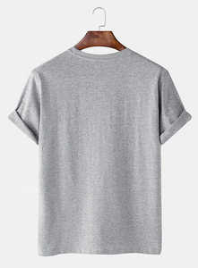 Prix d'usine OEM, t-shirts décontractés pour hommes en coton 100% tissé, personnalisables avec impression de logo - Product Image 2