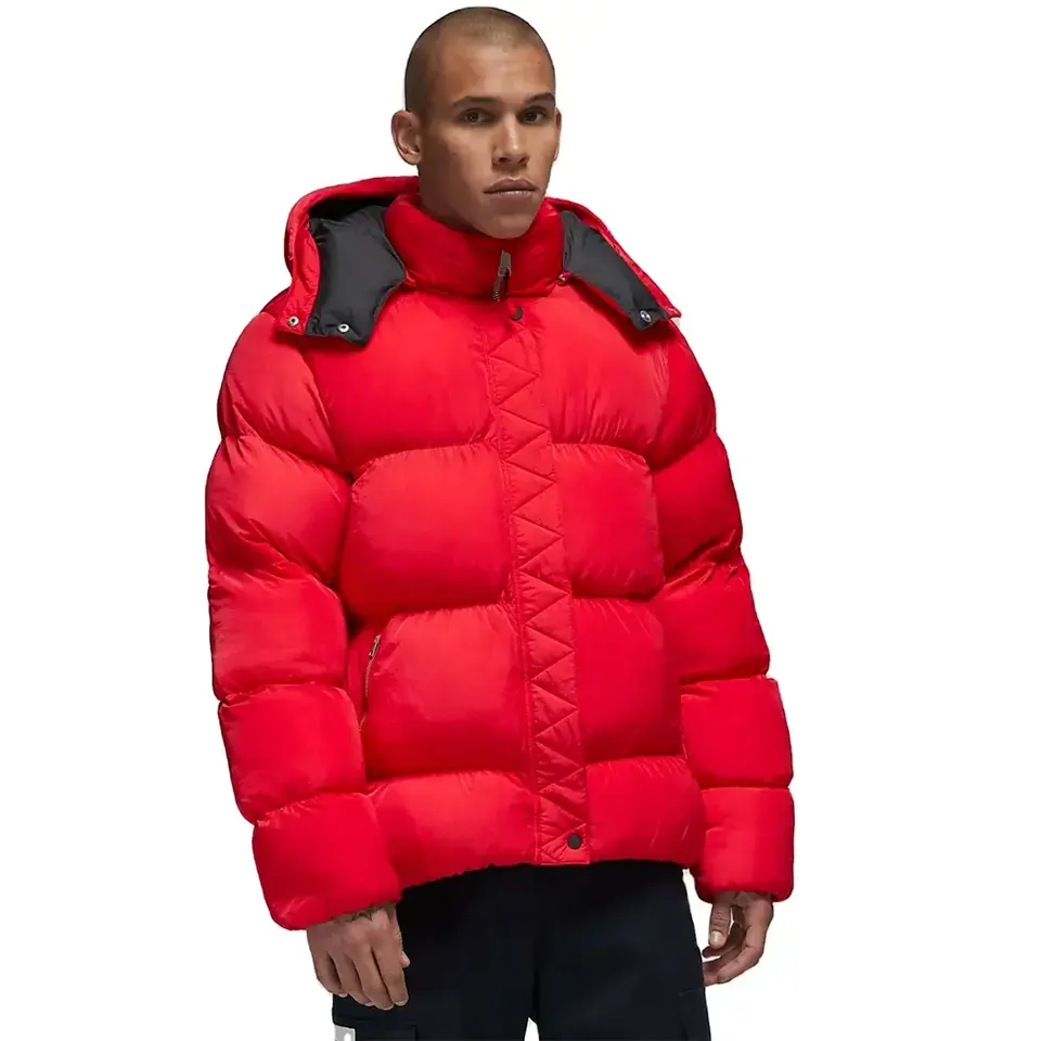 Men's Down Alternative Jacket Puffer Coat Packable Warm Insulation & Lightweight