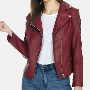 Chaqueta de cuero para mujer de último estilo, venta al por mayor, chaqueta de cuero para mujer, chaqueta de cuero de la mejor calidad - Product Image 6