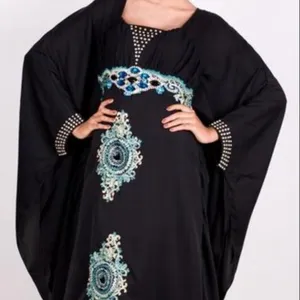 नई आगमन Embroided Abaya के लिए अवसर पहनने मुस्लिम महिला ड्रेसिंग