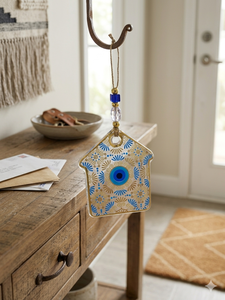 House Design Evil Eye <b>Wall</b> <b>Decor</b> Gold Nazar Amulet Turkish Lucky Charm Housewarming Gift Home Decoration - Product Image 3