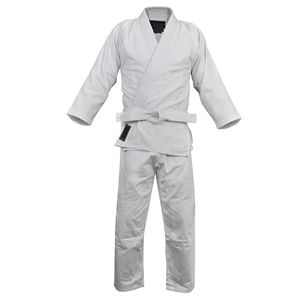 Uniforme de Kimono de BJJ de Alta Calidad 100% Algodón con Logotipo Personalizado, Diseño de Cintura Alta, Traje de Entrenamiento de Artes Marciales Unisex - Product Image 1