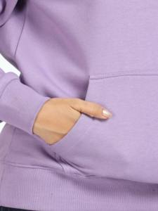 Vente chaude Surdimensionné Femmes Pull À Capuche Haut Poids Coton Logo Personnalisé Tissu Éponge pour la Mode D'hiver - Product Image 5