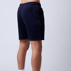 Pantalones Cortos Deportivos para Hombre al por Mayor, de Spandex/Poliéster, Diseño con Logotipo Personalizado, Color Negro, Tela Casual de Lona, Cintura Media con Cordón Ajustable - Product Image 3