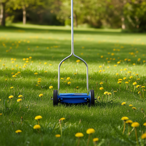 Meilleure tondeuse à gazon manuelle à roulettes de 14 pouces, outil de coupe d'herbe pour l'entretien des pelouses de jardin - Product Image 2