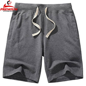 Pantalones cortos deportivos informales para hombre con logotipo personalizado de alta calidad al por mayor, pantalones cortos de algodón con estampado negro para hombre - Product Image 3