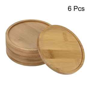 Sous-verres en bois de noyer classiques écologiques, lot de 6, durables, personnalisables en taille et couleur pour la maison - Product Image 3