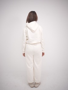 Ensemble de survêtement 2 pièces élégant pour femme, ensemble de sweat-shirt personnalisé, survêtement en molleton de coton surdimensionné, OEM, ensemble de sweat-shirt pour femme - Product Image 4