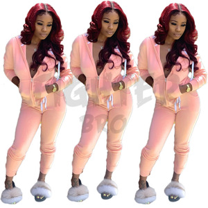 Nouveauté Tenue de jogging décontractée deux pièces pour femmes, tenue de ville taille haute respirante avec fermeture à cordon de serrage-Service OEM disponible - Product Image 3
