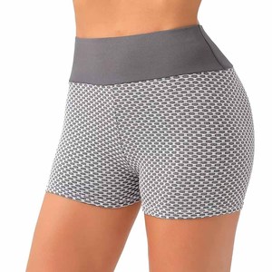 Pantalones cortos de motorista de cintura alta transpirables personalizados ropa de gimnasio pantalones cortos de compresión para correr para mujer pantalones cortos de Yoga - Product Image 6