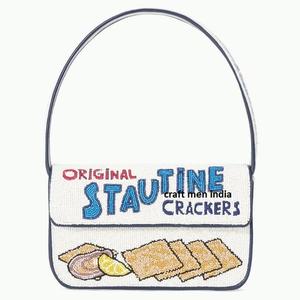 Bolso de Hombro Estilo Boho Bordado a Mano con Cuentas, Color y Logotipo Personalizables, Bolso de Viaje Ligero de Verano de la India - Product Image 5