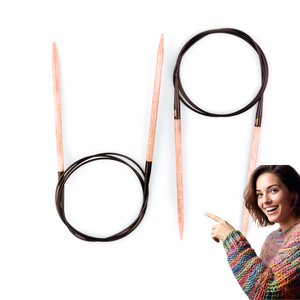 Aiguilles à tricoter circulaires durables et lisses pour des projets faciles. Parfait pour les tricoteurs débutants et avancés - Product Image 1