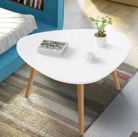Table basse ronde classique de luxe en marbre blanc brillant moderne, en bois massif, hauteur réglable, pour la maison, meubles de salon