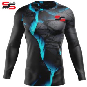 Personalizado BJJ Rash Guard sublimación Rash Guard ropa deportiva poliéster adultos personalizado sublimado hombres manga larga Rash Guard - Product Image 6