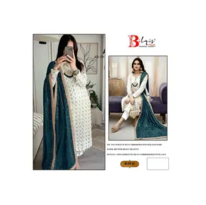 Nova coleção de terno Salwar indiano paquistanês para casamento e festas de designer de moda moderna de fornecedor indiano