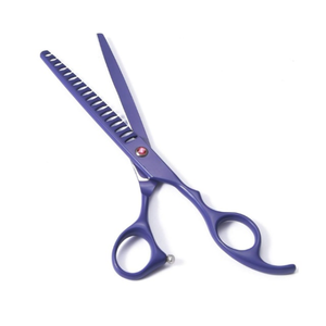 Top Choix De Luxe En Acier Inoxydable Chien Toilettage Ciseaux Droite Chunker Pet Cheveux Coupe Ciseaux De Cisaillement pour Professionnel - Product Image 3