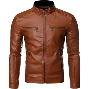 Veste de motard en cuir sur mesure OEM, veste en cuir véritable vintage noire pour homme, veste de moto pour homme - Product Image 3