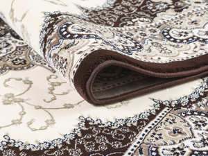 Alfombra turca de lujo hecha a máquina, modelo Laila marrón, premium para sala de estar, del fabricante de Gaziantep. - Product Image 2