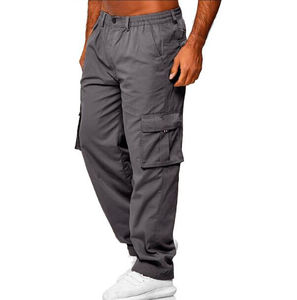 Pantalon cargo décontracté à poches multiples pour hommes, jambe droite, pantalon décontracté à la mode et confortable pour hommes, vêtements de plein air - Product Image 6