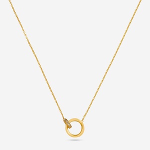 92.5 Silver <b>Necklace</b> 14k Gold Geometric Pattern Channel Setting Religious Style Yellow Gold Plated Rhodium Pearl Perfect Gift - Product Image 1