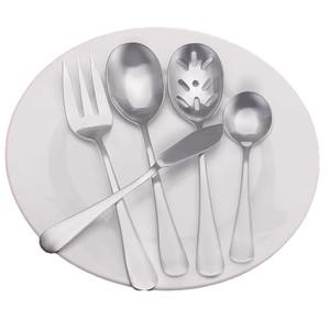 Ensemble de 5 couverts en acier inoxydable idéal Table de cuisine maison hôtel utilisation couleur argent plaqué couverts finis poignée de conception à la main - Product Image 3