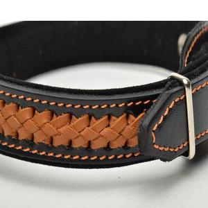 Hermoso collar de perro de cuero trenzado a mano para todos los tamaños mascotas al por mayor accesorios para mascotas collar de perro de cuero para mascotas pedido al por mayor - Product Image 4