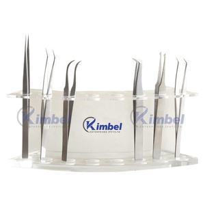 Logotipo privado, 6 piezas, profesional, de alta calidad, titanio, acabado múltiple, pinzas de extensión de pestañas de acero inoxidable, Punta puntiaguda - Product Image 1