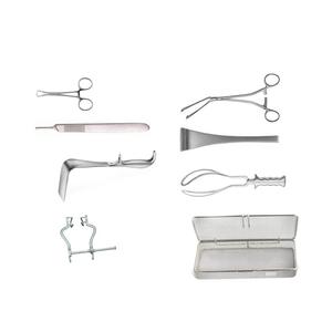 Juego de Instrumentos para Cesárea de Acero Inoxidable, Instrumentos Quirúrgicos de Alta Calidad, Reutilizables para Quirófano, Certificación CE - Product Image 1