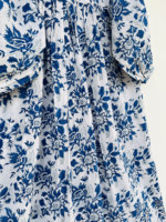 Robe longue en coton grande taille pour femme, style vintage, avec dentelle, imprimé floral, taille naturelle, lavable, idéale pour les mariages, collection printemps-été