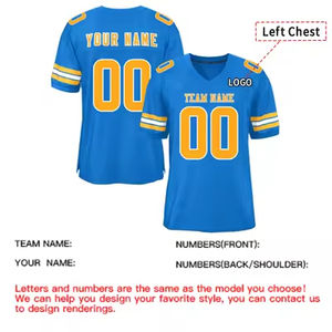 Uniforme Deportivo Retro de Fútbol Americano al por Mayor, Nombre y Número Bordados Personalizados, Técnicas de Impresión Corta, Ropa de Fútbol - Product Image 4