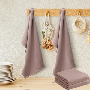 Ensemble de serviettes éponge unilatérales 100% coton plat en bambou tissé à carreaux conçu sur mesure pour un usage commercial domestique pour les serviettes de cuisine - Product Image 2