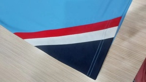 High Quality Custom Girls Blue V Neck A-Line Tunic Top With <b>Long</b> <b>Sleeves</b> Stripe Pattern-for Sportswear - Product Image 5