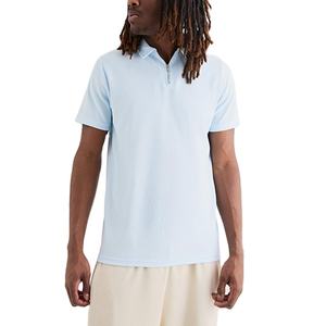 Camisetas Polo para Hombre, 100% Algodón, Cuello con Cierre de 1/4, Estilo Liso, Logotipo Personalizado, Transpirables, Nuevo Color, Superventas, Corte Ajustado, Venta al Por Mayor 2026 - Product Image 2