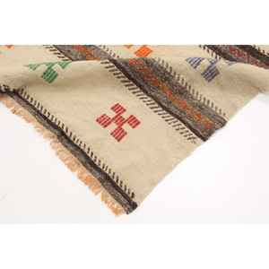 Tapis de 6,5 x 7,7 pieds, tapis turc vintage, tapis en laine rouge - Product Image 5