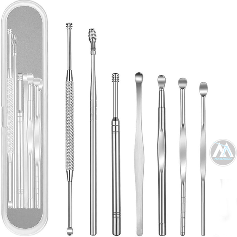 7 Piece Steel Ear Pick Kit