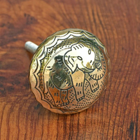 Poignée de tiroir vintage en laiton en forme de gland, réglable, finition antique, quincaillerie décorative pour meubles de chambre rustique