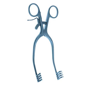 Retractor Adson de acero inoxidable de calidad superior, instrumentos veterinarios quirúrgicos con revestimiento azul, retractores Beckman - Product Image 3