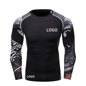 Vente en gros de vêtements d'arts martiaux de meilleure conception pour hommes Rash Guard personnalisé à manches longues pour hommes Loose Fit Rash Guard - Product Image 5