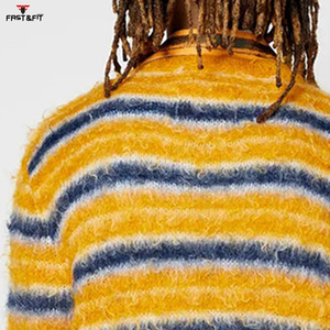 Pull en cachemire et laine unisexe à manches longues, col rond, léger, personnalisable avec logo frontal, style hiver 2025, mode unie pour homme - Product Image 4