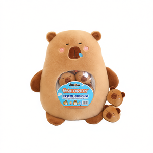 Peluche Capybara la plus mignonne de 20 pouces avec 6 bébés, 771g, jouets de type animal - Mon magasin - Product Image 2