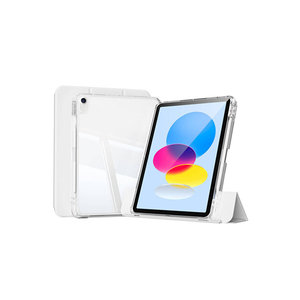 Étui pour tablette coulissant Netzy 2022 pour iPad 10.9 Mini, étui magnétique détachable en PU avec airbag, gris - certifié RoHS - Product Image 4