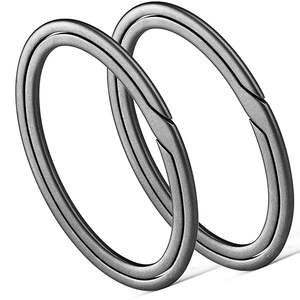 Fournisseur en vrac de porte-clés fendus en métal chromé d'environ 30 mm de diamètre pour des utilisations multiples prix bon marché - Product Image 6