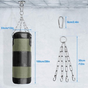 Sac de frappe lourd vintage pour la boxe et le Muay Thai rempli de sable et de Wat Man en cuir personnalisé pour gym - Product Image 2