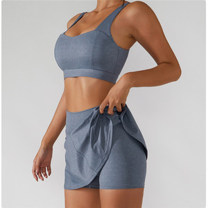 Pantaloncini Anti-abbagliamento donna due in una gonna da <span class=keywords><strong>Tennis</strong></span> con controllo pancia da donna - Product Image 6