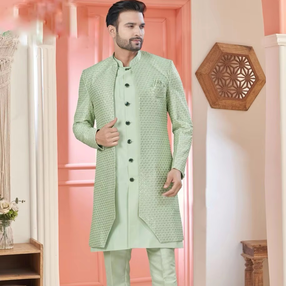 Indo Western Male Dress - Men's Elegant Sherwani 2025