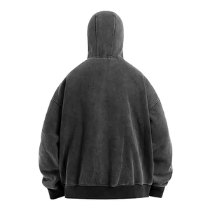 Servicio OEM Ropa de invierno Tamaño adulto Full Zip Up Hoodie Alta calidad Último diseño único Full Zip Up Hoodie para la venta - Product Image 2