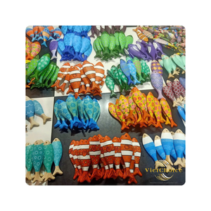 Super <b>Sale</b> Wooden Fish Decorative Piece-Eco-Friendly Wood Craft Customized Color Modern Design Wall Hanging Easter Back School - Product Image 5