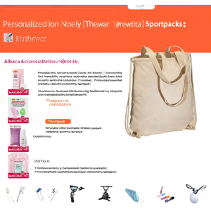 Zaini Sportivi Personalizzati in Cotone con Coulisse e Gadget Promozionali - Product Image 3